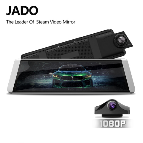 JADO D800s X7 Dash Cam Stream Rearview Mirror LDWS GPS Track 10 IPS Touch Screen Full HD 1080P Car Dvrs Recorder ► Photo 1/6