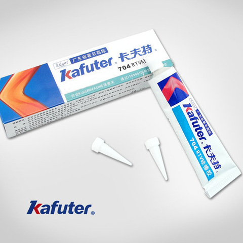 Free shipping 45g Kafuter Silicone Industrial Adhesive 704 RTV Silicone Rubber White Glue ► Photo 1/3