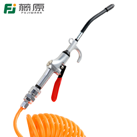 FUJIWARA Air Blow Gun Stainless Steel Air Dust Gun Angled Bent Nozzle Pistol Grip Pneumatic High Pressure ► Photo 1/4