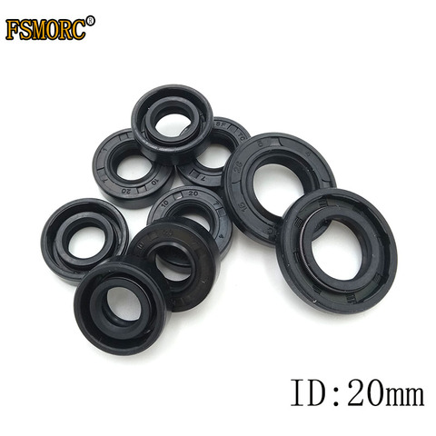 TC-20*25*27*28*30*32*35*36*40*42*47*50*52*62*4/5/6/7/8/9/10/12 NBR Shaft Oil Seal Nitrile Covered Double Lip With Garter Spring ► Photo 1/2
