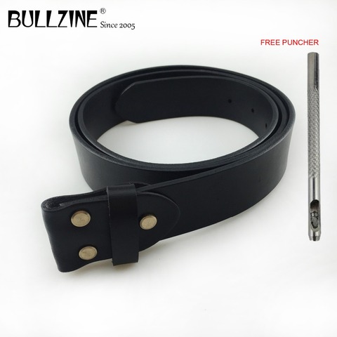 Bullzine high quality first layer cowhide leather belt real leather belt  for men black & brown color 3.8cm width drop shipping ► Photo 1/6