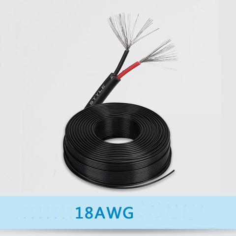 1meter 18AWG/20AWG/22AWG/24AWG/26AWG extension cord 2-core sheathed cable wire DC power cord ► Photo 1/1