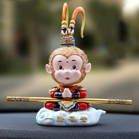 Kayme Shaking Head Monkey Car Dashboard Doll Auto Car Toy Ornaments Interior Furnishing Decoration Gift ► Photo 1/6
