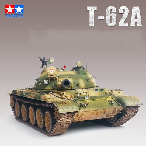1:35 Scale Tank Model Russian T-62A kAssembly Tank Model Tank Building Kits  DIY Tank Collection TAMIYA 35108 ► Photo 1/3