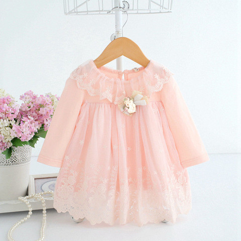 Baby Girl Dress 0-2Y Newborn Cute Baby Embroidery Cotton Dress