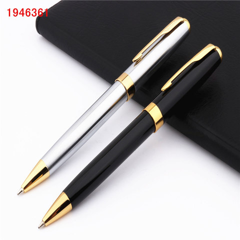 Luxury high quality Baoer 388 Black for stainless steel Business office school supplies Ballpoint Pen Golden Clip New ► Photo 1/5