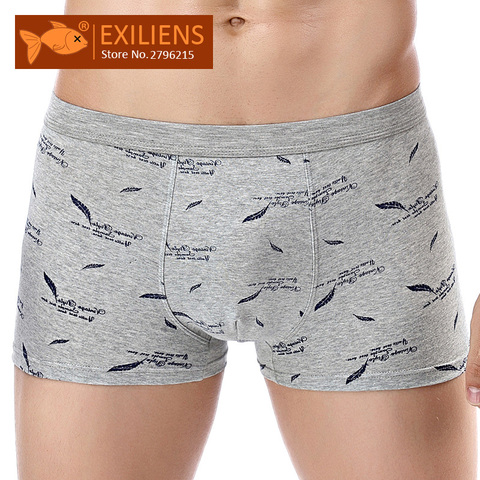EXILIENS Brand New Mens Underwear Boxer Cotton Homme Print 3D Boxershorts Men Boxers Male Underpants Size Plus XL-4XL 100801 ► Photo 1/6