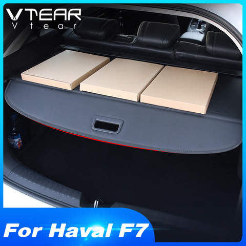 Vtear for Haval F7 trunk cover partition shelter curtain Rear Rack interior car-styling  decoration auto Accessories 2022 ► Photo 1/6