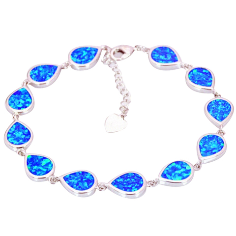 2022 Fashion Water Drop Opal Bracelets for Women Hand Chain Party Wedding Jewelry Accessory Gift Wholesale ► Photo 1/6