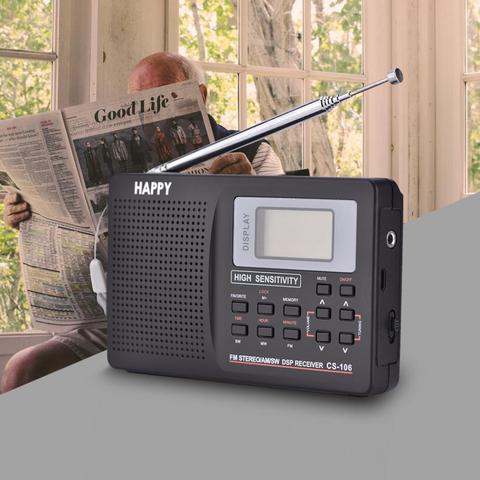 FM/AM/SW/LW/TV Radio Mini Sound Full Frequency Receiver Radio Protable Digital Radio With Clock and Alarm Function 2017 New ► Photo 1/6