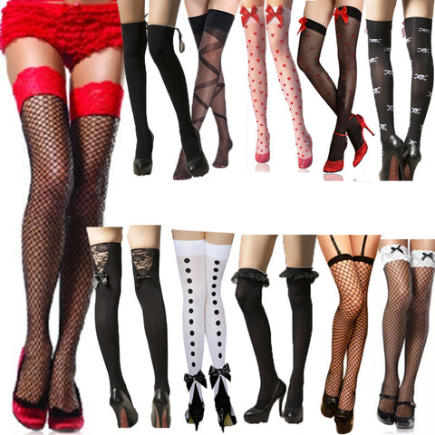Sexy lingerie Exotic Apparel hot women high knee tight hose teddy body stockings open crotch intimates Jacquard stockings ► Photo 1/1