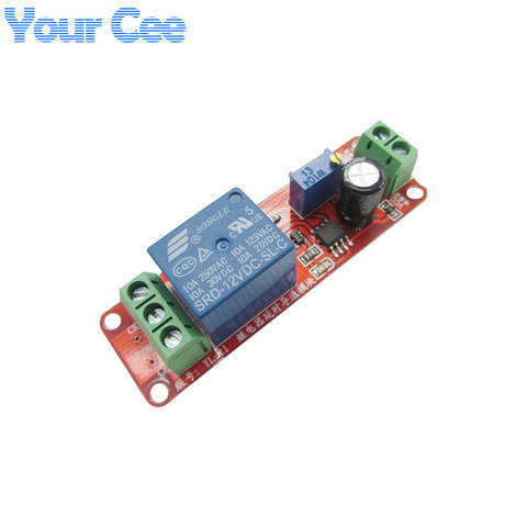 Delay Timer Relay Turn-On Relay Module Time Delay Switch DC 12V For Robot & Intelligent Electronic Car DIY ► Photo 1/3