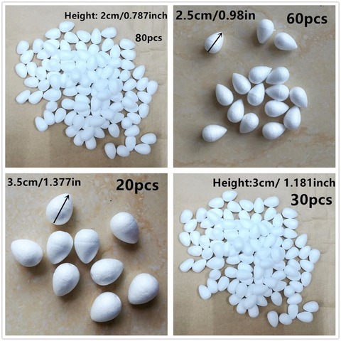 2/2.5/3/3.5/4/5.5cm 10pcs~80pcs White Foam Rose Bud For Nylon Flower Making Material Supplies Nylon Stocking Flower Accessories  ► Photo 1/1