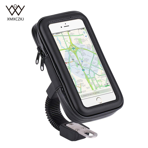 Mobile Phone Holder Waterproof Motorcycle Motorbike Scooter Bag Case Universal Bike Phone Holder Stand Support 4.7-6.3 Inch ► Photo 1/6