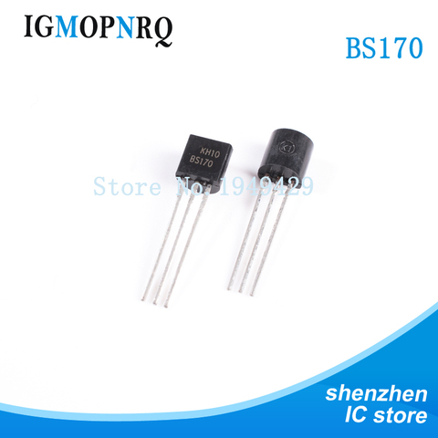 10PCS/lot BS170 TO-92 MOSFET N-Channel MOSFET New original free shipping ► Photo 1/2