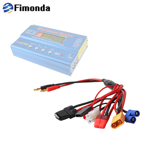 Fimonda 8 in1 Charger Plug Wire Set JST XT60 EC3 FUTABA TAMIYA T TRX Plug for SKYRC IMAX B6 B6AC Balance Charger Adapter Cable ► Photo 1/1