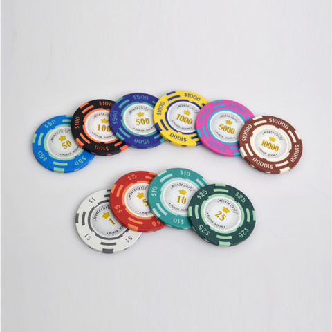 High Quality Clay 14g US Dollar Texas Holdem Poker Chips Set Windmill Style, Casino Baccarat Chips ► Photo 1/6