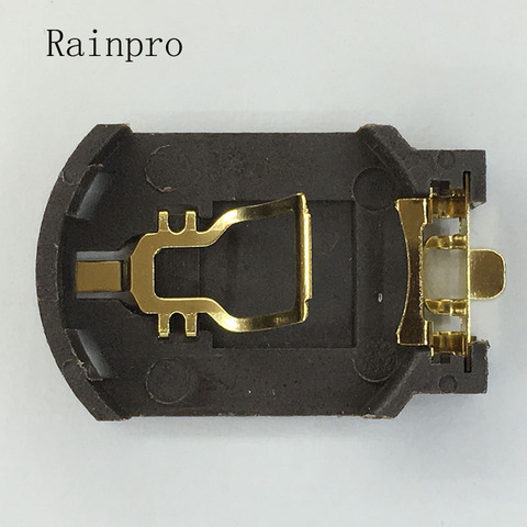 Rainpro 10PCS/LOT BS-8 CR2032 CR2025 gold-plated button battery holder 2032 Battery Box Socket Case ► Photo 1/3