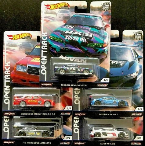 Hot Wheels Car 1:64 Car Culture Open Track NISSAN MERCEDES AUDI