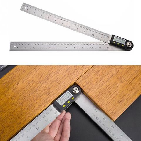 stainless Steel Digital Protractor 200mm 300mm Inclinometer Goniometer angle Level Measuring Tool Angle Gauge digital Ruler ► Photo 1/6