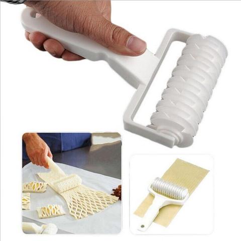 Embossing Roller Lattice Dough Bakeware Pie Pizza Cookie Pastry Cutter Tool