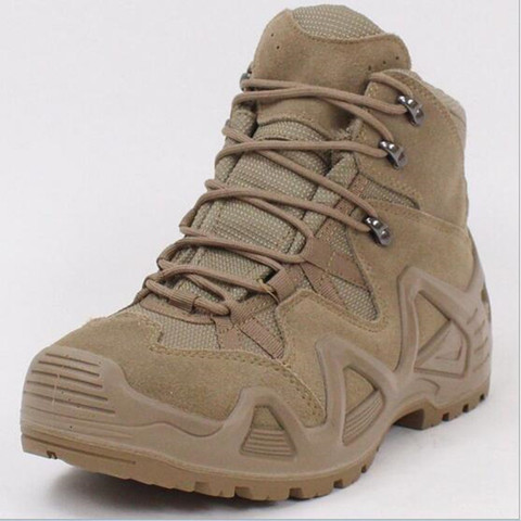 Army Fans Outdoor Mens Military Combat Tactical Desert Boots Male Field Hunting Hiking Climbing Training Waterproof Sports Shoes ► Photo 1/6