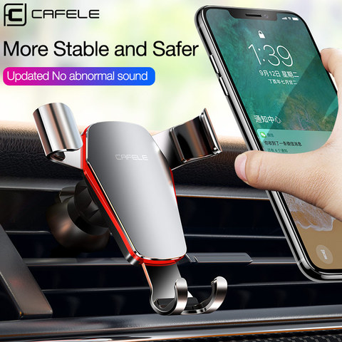 CAFELE Gravity Car Phone Holder Air Vent Monut Stand Holder For Phone in Car No Magnetic Support GPS for Huawei IPhone X 11 pro ► Photo 1/6