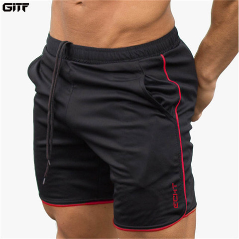 GITF mens gym fitness shorts Bodybuilding jogging workout male short pants sport Run Breathable Quick drying Mesh Sweatpants ► Photo 1/6