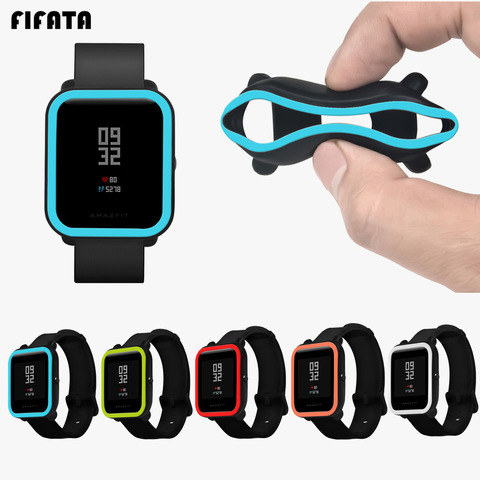 Buy Online Fifata Soft Protection Frame Silicone Full Case Cover For Xiaomi Huami Amazfit Bip Bit Pace Lite Youth Smart Watch Protect Shell Alitools