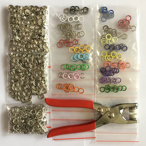 1pcs Plier Tool 200sets 9.5mm Good Metal Prong Snap Buttons 20colors Available Easy Install Fasteners Press Studs Poppers Buckle ► Photo 1/6