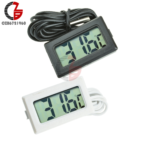 TPM-10 LCD Digital Thermometer Hygrometer Temperature Humidity Sensor Meter Car Incubator Acquarium Weather Station Tester 2M ► Photo 1/6