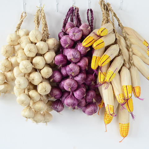 Artificial Fake Decorative Fruit Lifelike Foam Vegetables Onion Garlic Kitchen Decor ► Photo 1/5