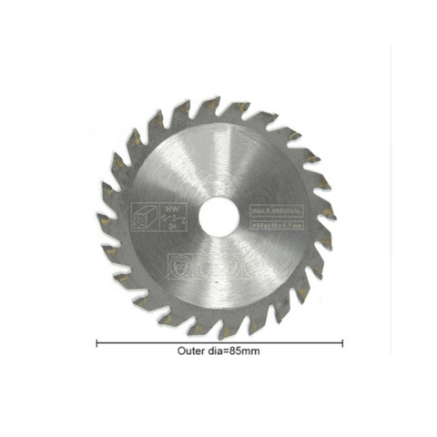 Small circular cemented carbide saw blade 85*15*24T  wood cutting blade Out diameter 85 mm inside diameter 15mm 24 teeth ► Photo 1/1