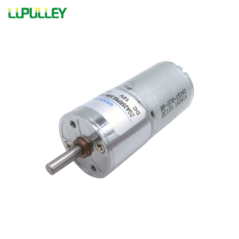 LUPULLEY DC Geared Motor 12V 24V ZGA25RP Variable Speed Reversible Rotation Motors 5/10/20/30/40/50/60/80/100/120/200/300RPM ► Photo 1/4