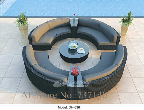 History Review On Rattan Sofa, Round Outdoor Couch Set
