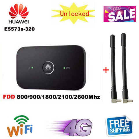 Buy Online Unlocked Huawei E5573 E5573s 320 With 2pcs Antennas Cat4 150mbps 4g Lte Fdd Wireless Router 3g Mobile Wifi Hotspot Pk E5573s 606 Alitools