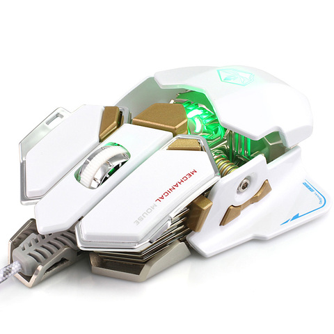 2017 Fashion  laptop mouse	10 Buttons Pro Gaming Optical Mouse LED Light USB ergonomic Macros Mouse Gamer Mice for  Laptop ► Photo 1/6