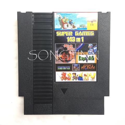 Top 143 in 1 Game Cartridge Card for 72 Pin 8 Bit Video Game Console Retro Card with game Earthbound Fantasy 1 2 3 Save ► Photo 1/2