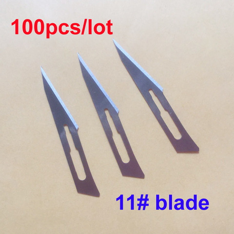100pcs/lot Blade 11# Surgery Scalpel Opening Repair Tools Knife for Disposable Sterile/Mobile Phone/Beauty/DIY ► Photo 1/4