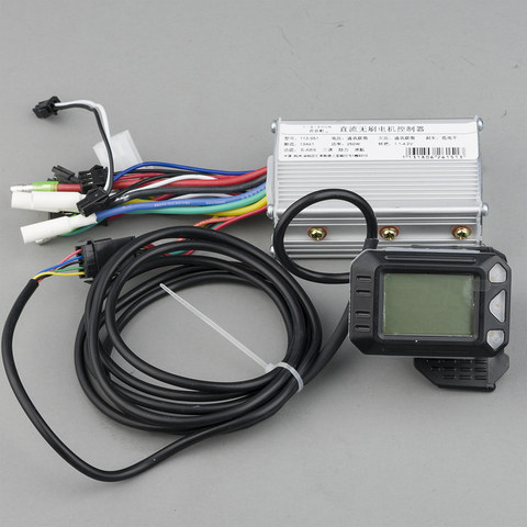Electric Bike Accessories 250W 350W 500W 24V 36V 48V DC Mode E Scooter Brushless Motor Controller With LCD Display For Ebike ► Photo 1/6
