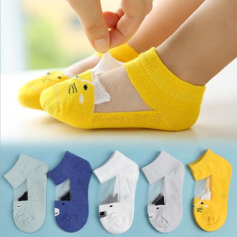 5 Pair=10PCS/lot Dot Kids Socks Summer Thin Comfortable Breathable Cotton Fashion Baby Socks Toddler Girls for 0~6 Year 2022 New ► Photo 1/6