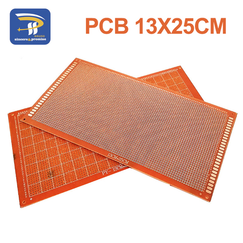 1pcs 13x25 cm 13*25cm Single Side Prototype 2.54mm PCB Breadboard Universal Experimental Bakelite Copper Plate Circuirt Board ► Photo 1/5