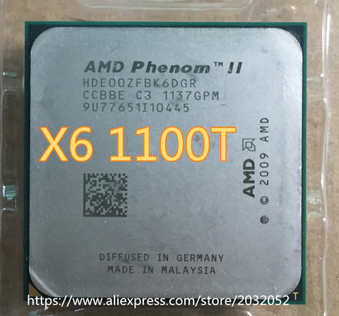 AMD Phenom II X6 1100T CPU/Black Edition/HDE00ZFBK6DGR/E0/unlocked (working 100% Free Shipping) ► Photo 1/1