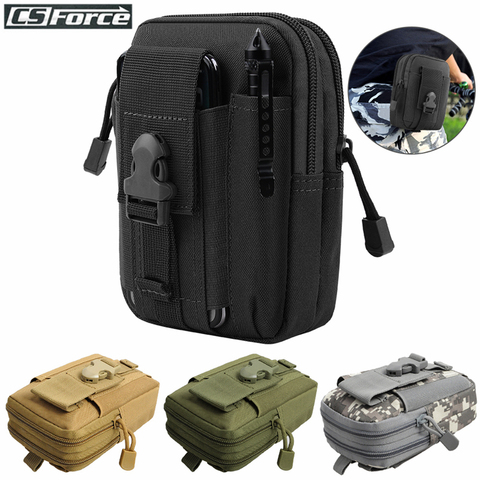 Tactical Molle Pouch Waist Bag Waterproof Nylon Multifunction Casual Men EDC Tool Bag Small Bag Mobile Phone Case Hunting Bag ► Photo 1/6