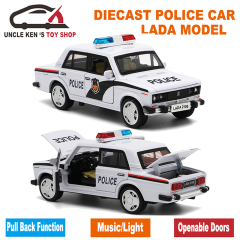 Alloy diecast police car toy – Toyez