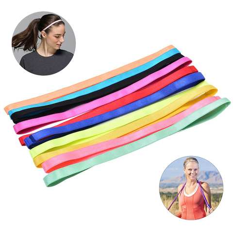 Thin Sport Headbands for Women and Men Non-slip Yoga Hair Band Elastic Sweatbands for Football,Basketball,Soccer,Tennis and Golf ► Photo 1/6