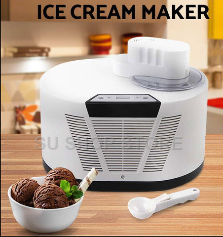 1.5L Capacity Ice Cream Maker Homemade Ice Cream Maker for Kids Stainless  Steel