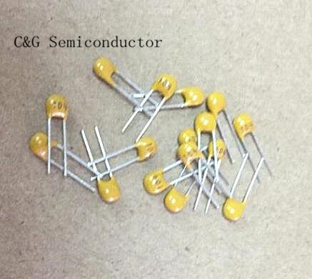 100pcs Multilayer ceramic capacitor X7R 100nF 0.1uF 104 50V 2.54mm 10% ► Photo 1/1