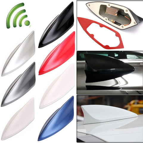 Upgraded Signal Universal Car Shark Fin Antenna Auto Roof FM/AM Radio  Aerial Replacement for BMW/Honda/Toyota/Hyundai/Kia/etc