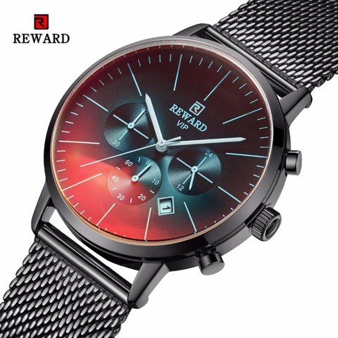 REWARD Men's Watch Fashion Colorful Chronograph Sport Watches For Men Waterproof Men's Watches reloj hombre relogio masculino ► Photo 1/6